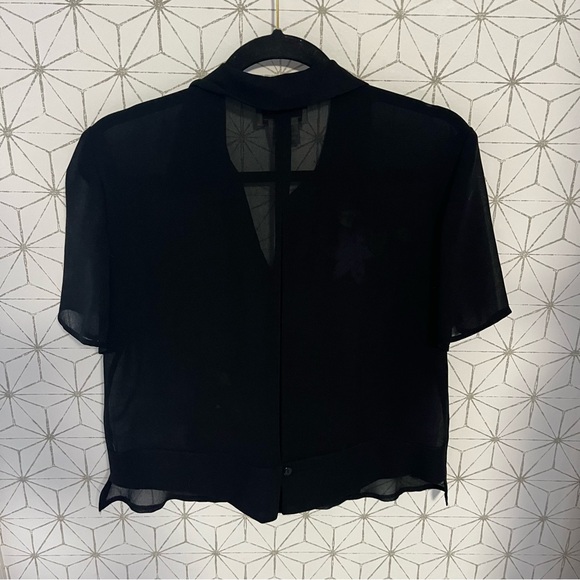 Vintage Polyester Floral Beaded Top - Picture 3 of 4